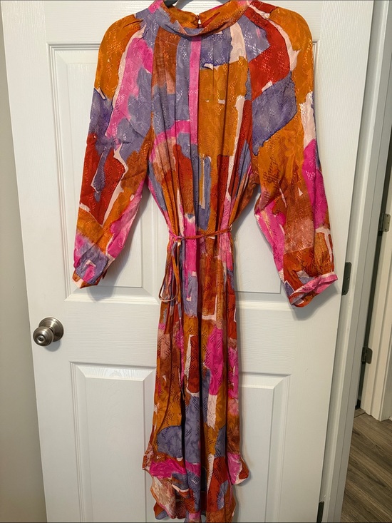 Maeve Dresses & Skirts - Maeve By Anthropolgie Abstract Print Midi Dress - Size L NWT